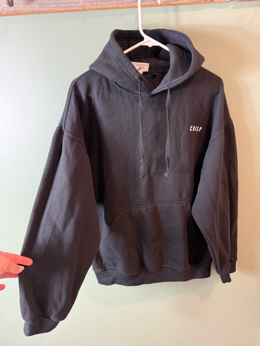 Men's Black Pullover Hoodie